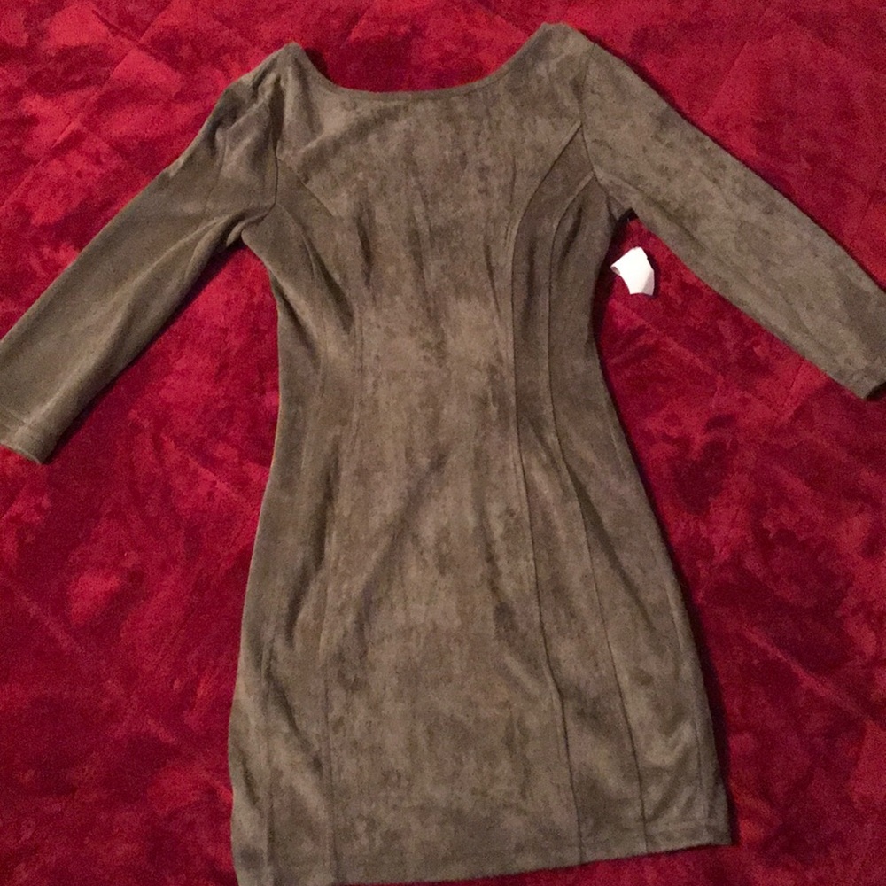 Suede dress
